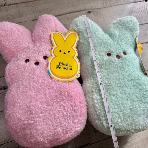 NWT - LIMITED EDITION PEEPS Pastel Pink & Green Plush Set - love WICKED vibes 💗💚 - Picture 3 of 3